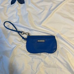 Blue Calvin Klein wristlet